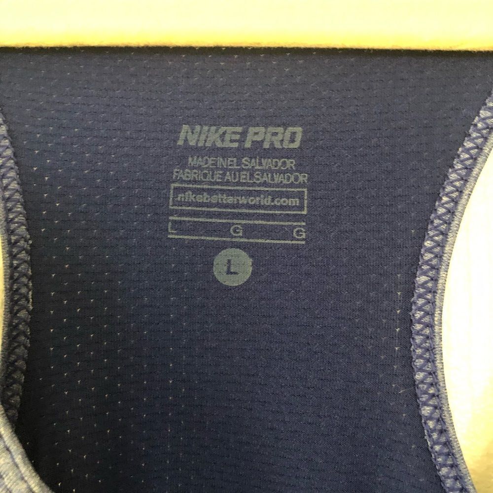 NIKE Dri-Fit Purple Racerback Tank Top L - Picture 3 of 5